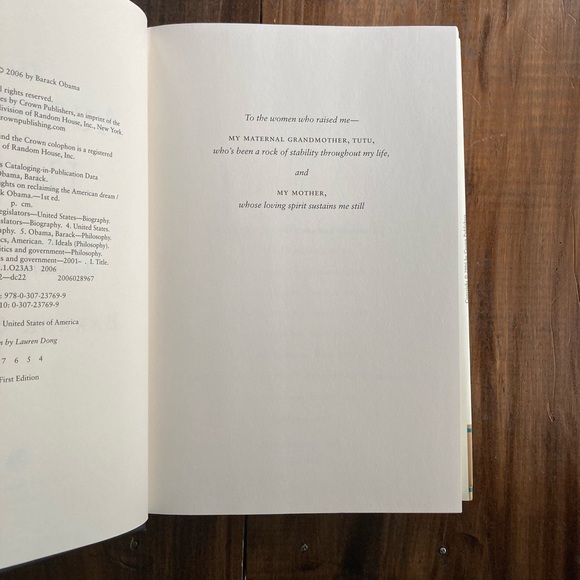 The Audacity of Hope by Barack Obama - First Edition, Fourth Printing - Great! - Picture 15 of 16